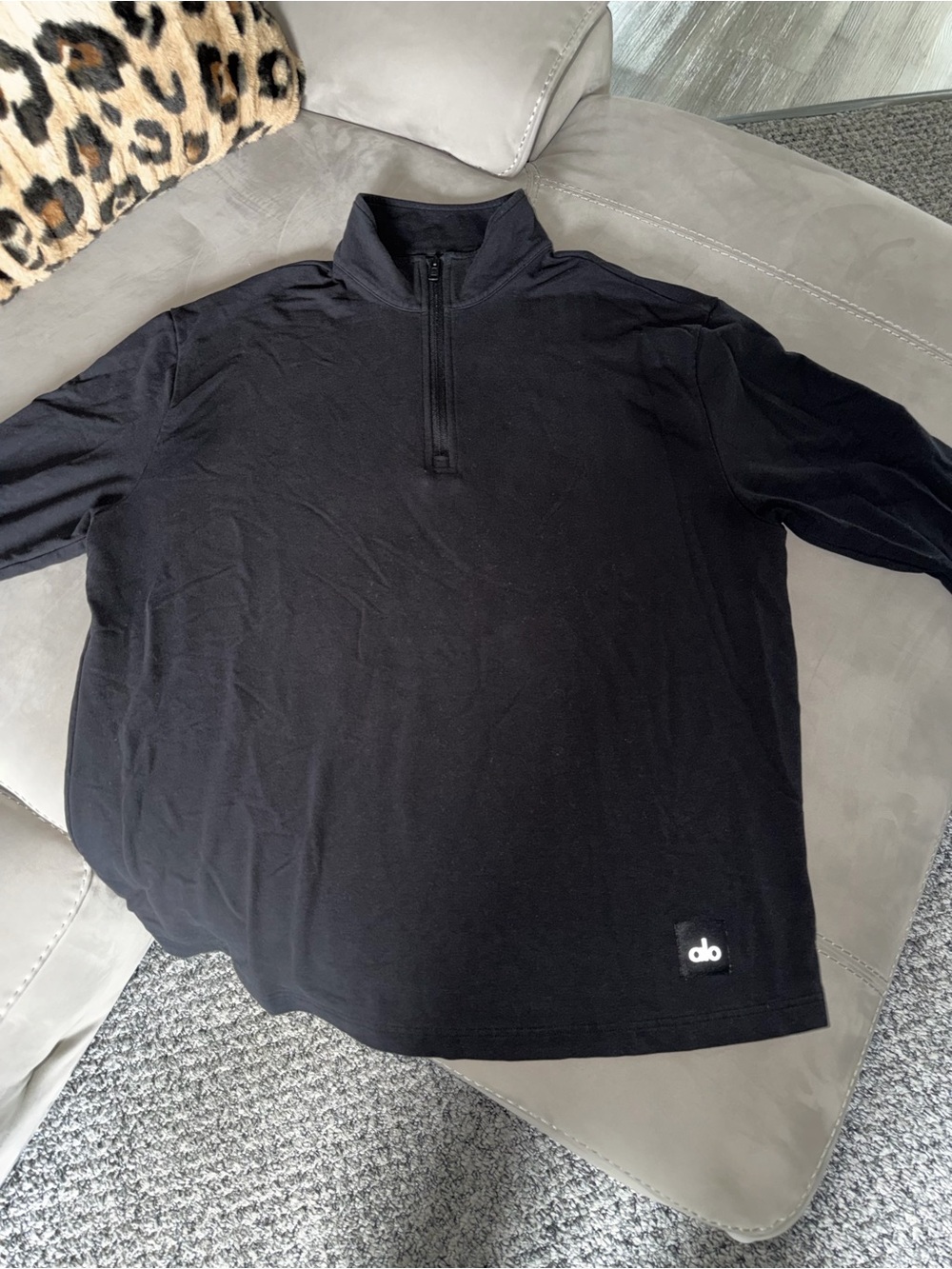 ALO Yoga Women’s Black Half-Zip Top